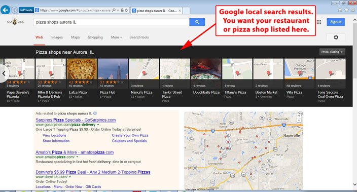 google local screen shot