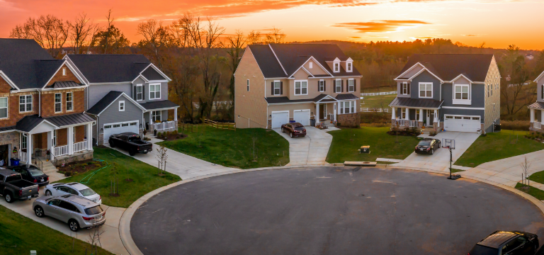 Neighborhood Receiving Local Direct Mail Campaign