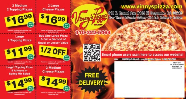 Vinny's Pizza Postcard