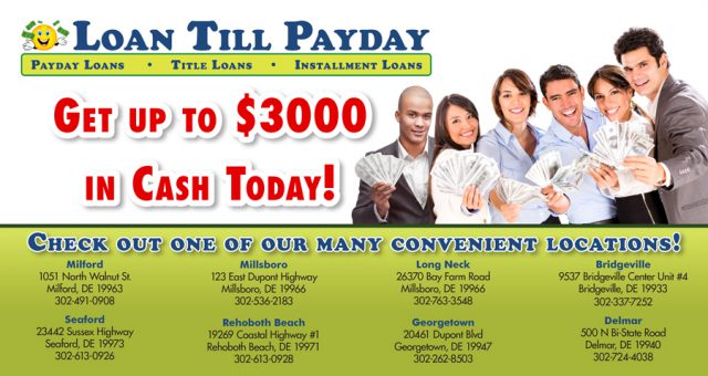 Loan Till Payday Postcard Scratch-Off