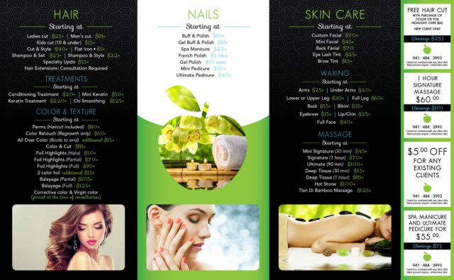 Green Apple Salon & Spa Brochure