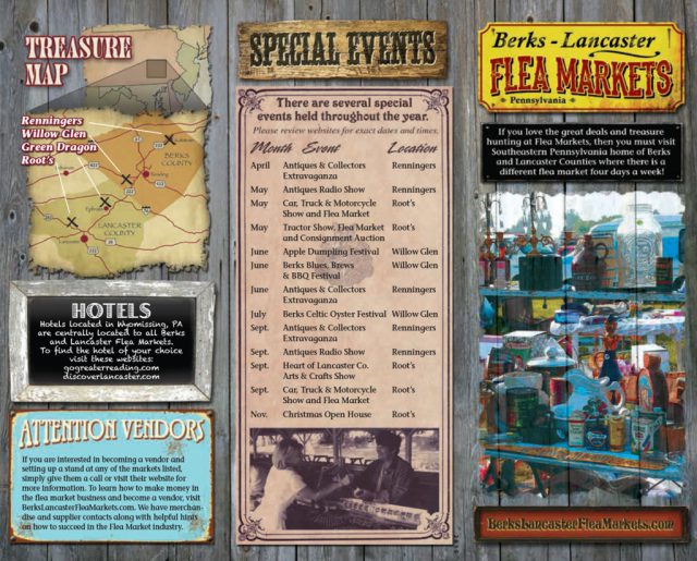 Berks Lancaster Flea Markets Flyer