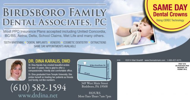 Birdsboro Family Dental Postcard