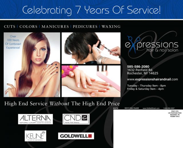 Expressions Hair & Nail Salon Postcard