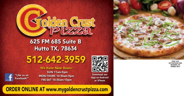 Golden Crust Pizza Postcard