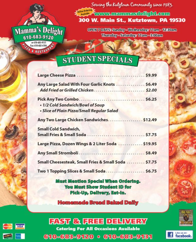 Mamma's Delight Flyer