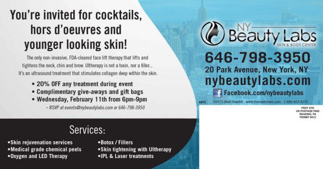 NY Beauty Labs Postcard