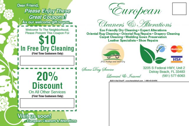European Cleaners & Alterations New Mover Mailer