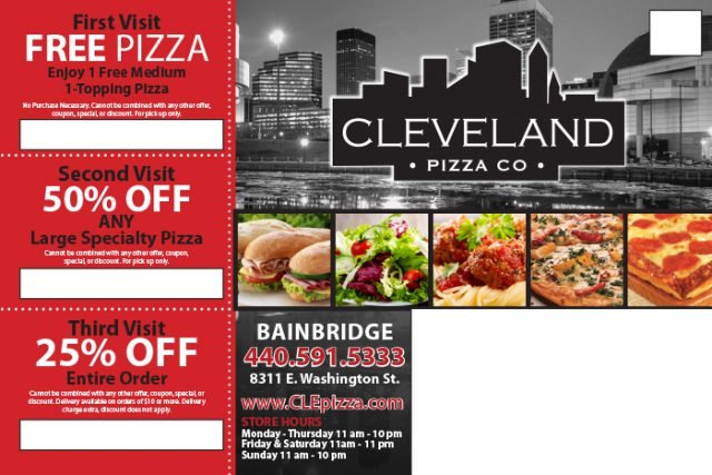 Cleveland Pizza Co. New Mover Mailer