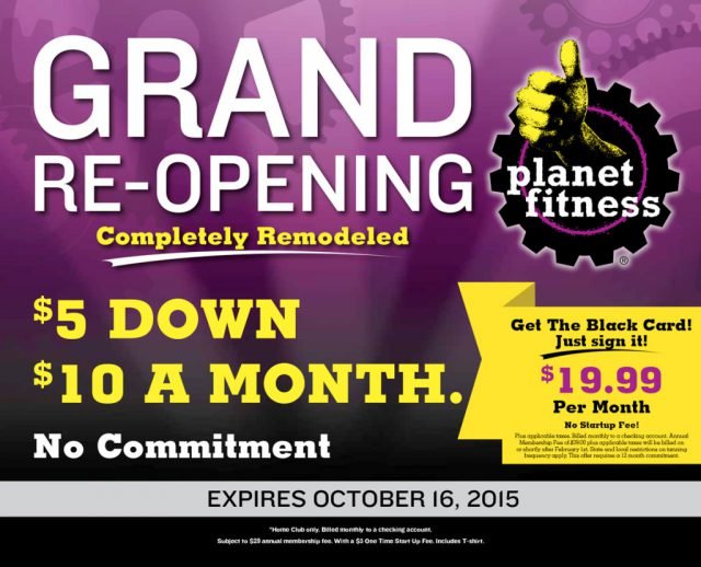 Planet Fitness Postcard