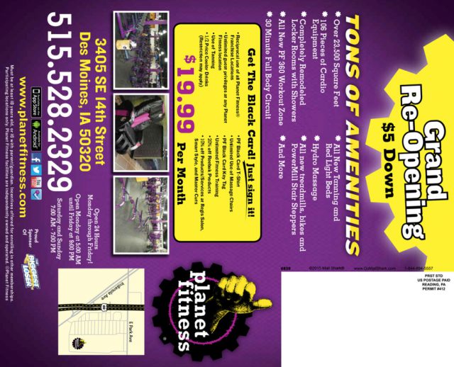 Planet Fitness Postcard