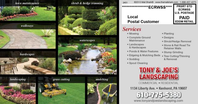 Tony & Joe's Landscaping Postcard