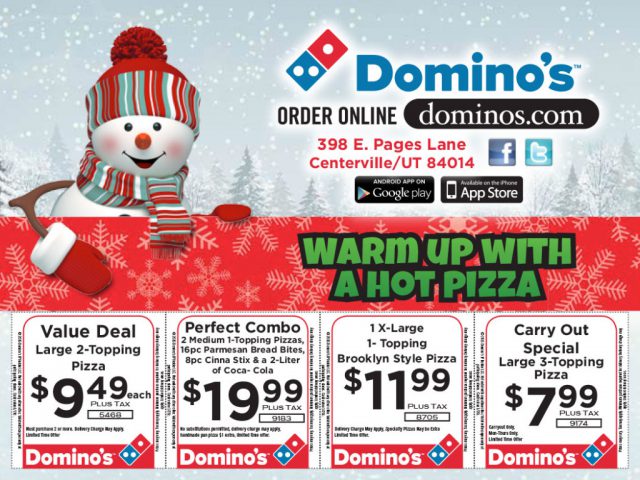 Domino's Box Topper (December)