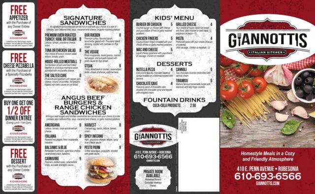 Giannotti's Italian Kitchen Menu - Outside