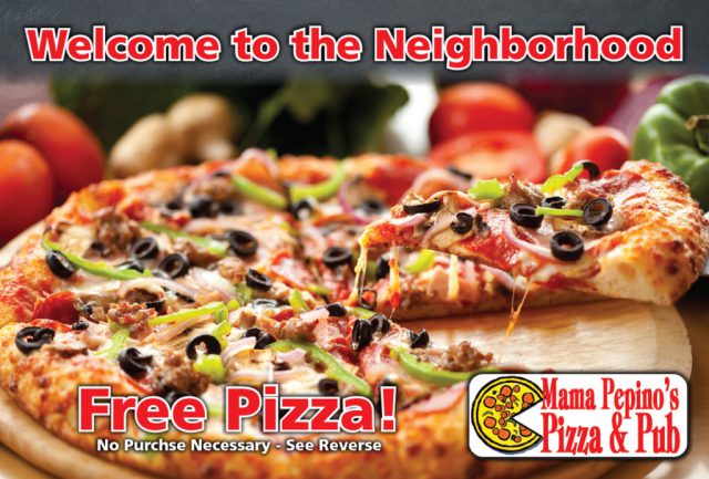 Mama Pepino's Pizza New Mover Mailer