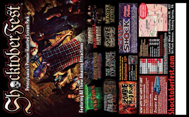 Shocktoberfest Haunted Scream Park Brochure