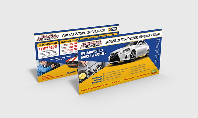 Automotive Postcard Mailer