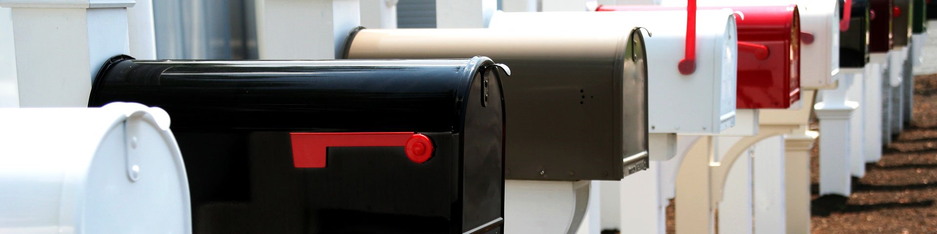 row of mailboxes