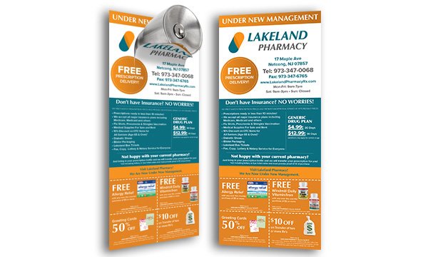Door hangers example