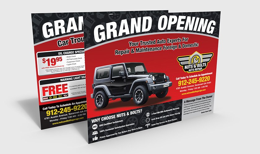 Colossal Postcard Mailer for Automotive Industry