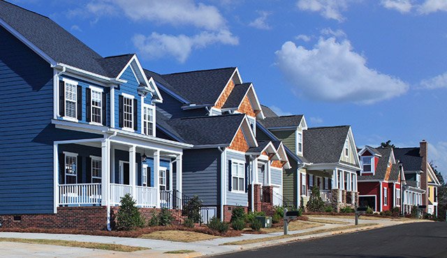 row of houses