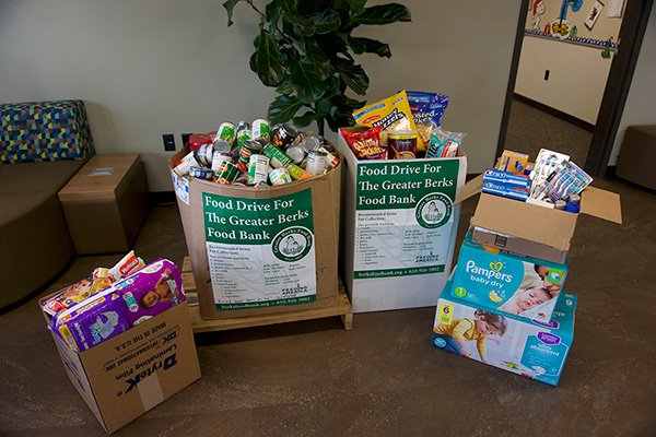 Mail Shark food drive donations