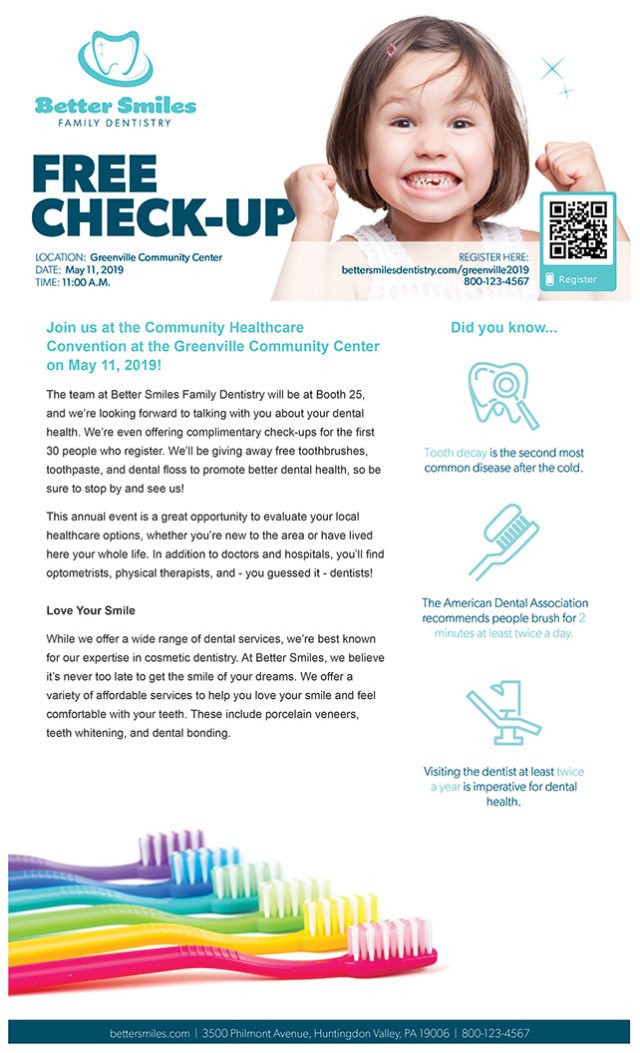 Direct Mail Letter (front) - Dental Industry