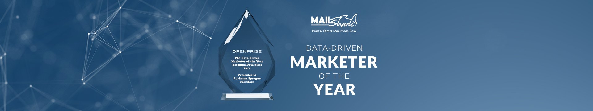 Mail Shark Team Members Win Openprise Marketing Award