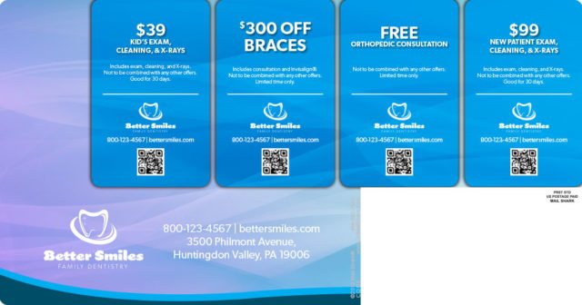 Large Plastic Postcard - Dental (back)