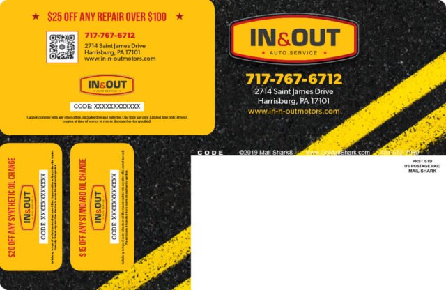 Medium Plastic Postcard - Automotive (back)