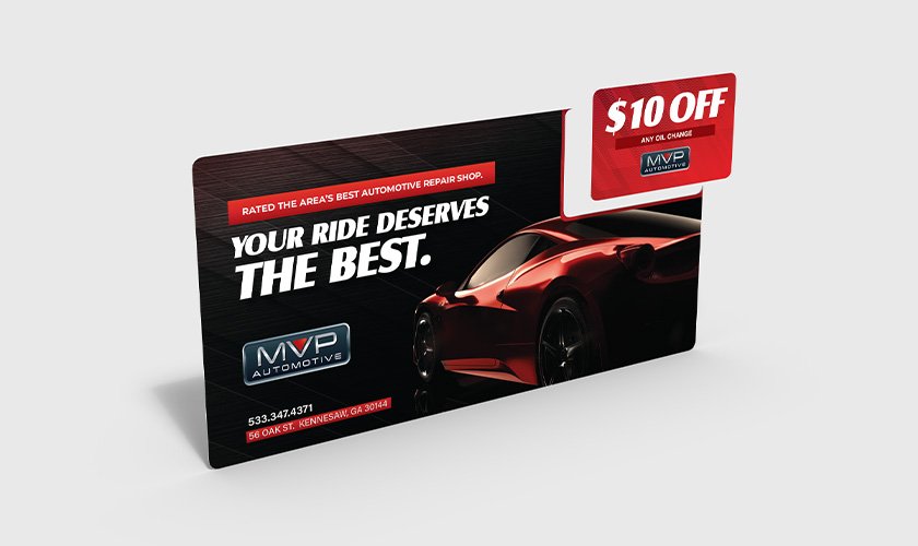 Large Plastic Direct Mail Postcard