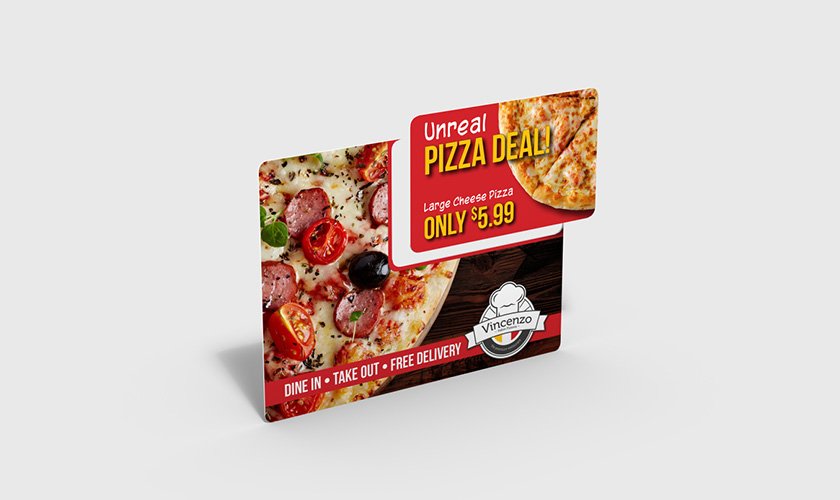Small Direct Mail Plastic Postcard