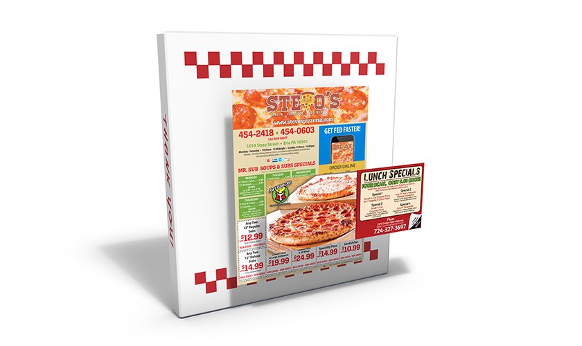 Pizza and Restaurant Box Toppers