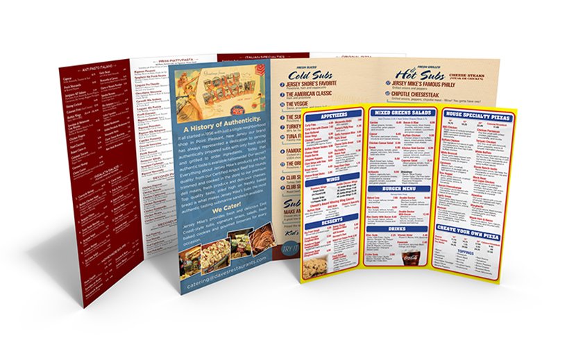 Direct Mail Menus