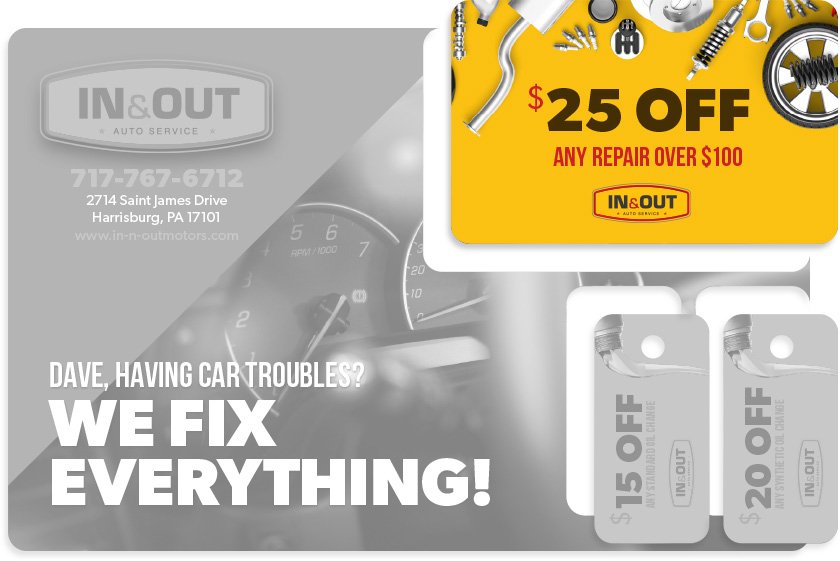 Plastic Postcard Example Showcasing Coupon