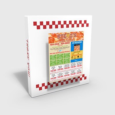 Restaurant and Pizza Box Toppers