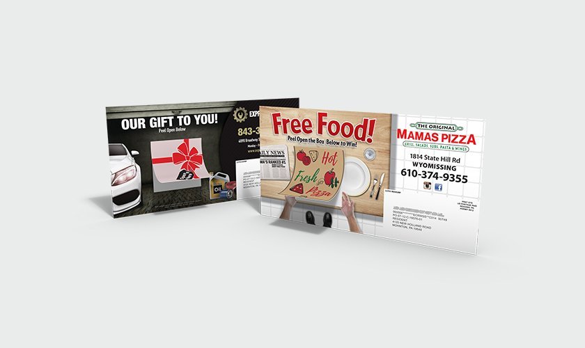 Peel-A-Box Postcards