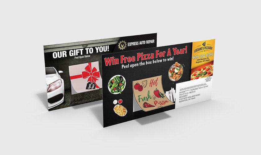 Peel-A-Box Postcards for Direct Mail