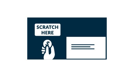Scratch-Off Postcard Icon