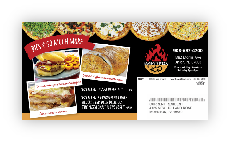 Pizza Postcard Mailer