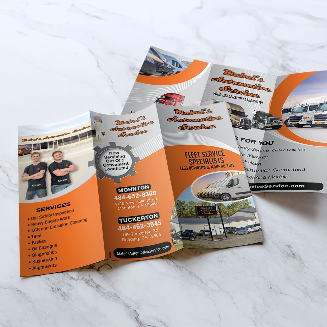 Specialty Automotive Mailable Brochure