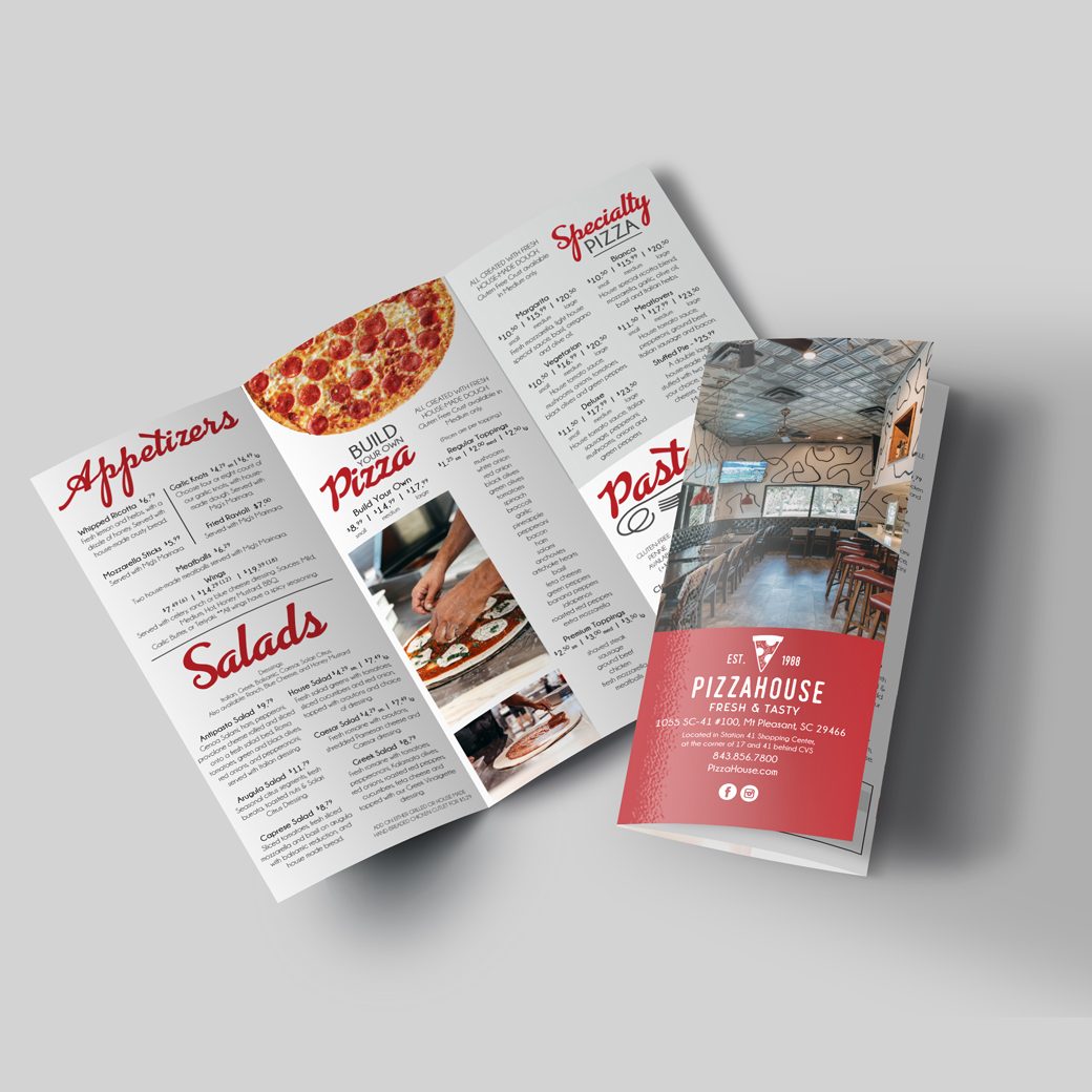 Small Pizza Menu