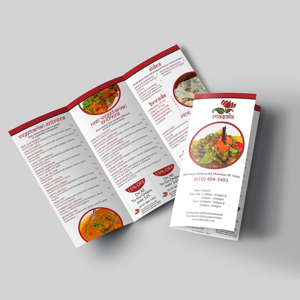 Small Restaurant Menu