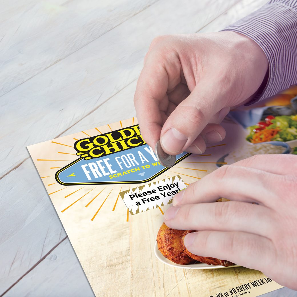 Jumbo Restaurant Scratch-Off Postcard