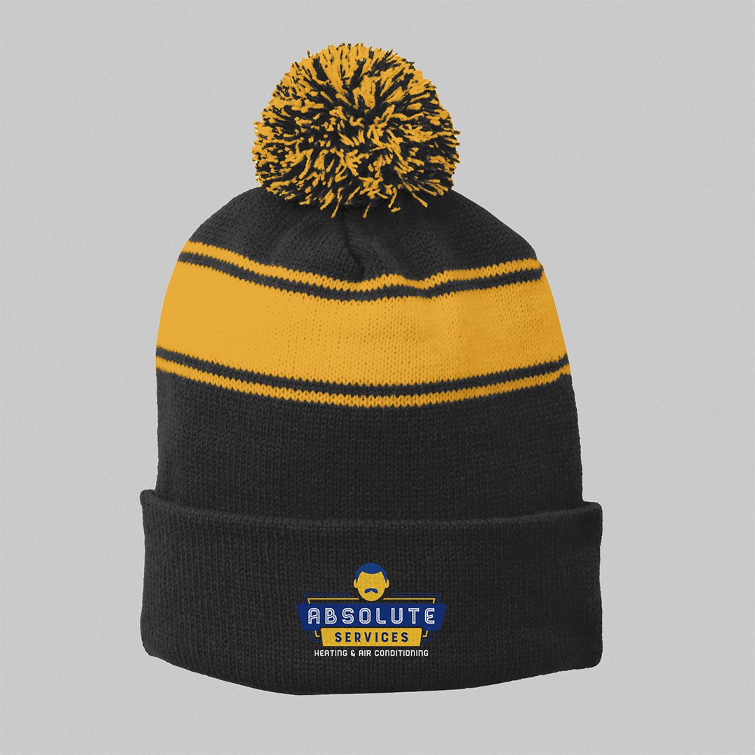 Black and Gold Beanie