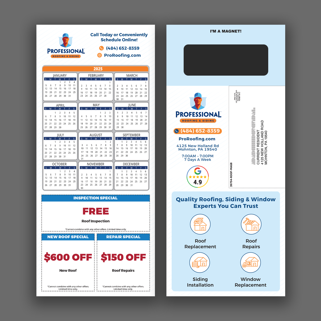 Roofing Magnet Mailer