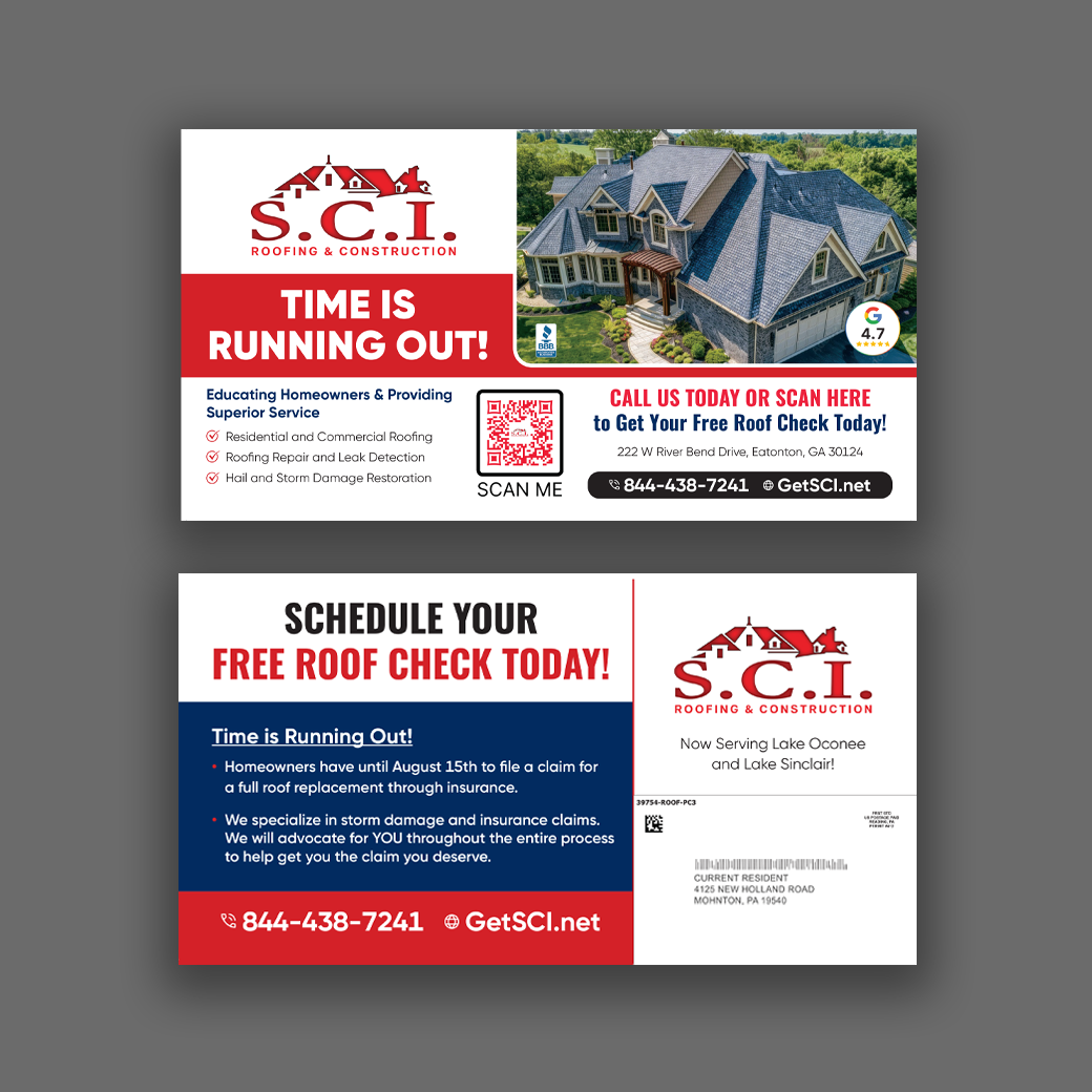 Roofing Postcard - Oversized