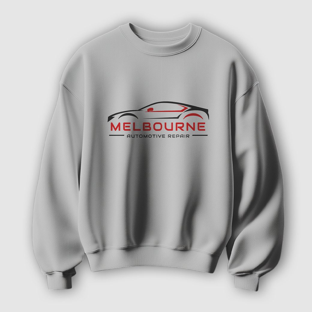 Printed crew neck sweartshirt sample