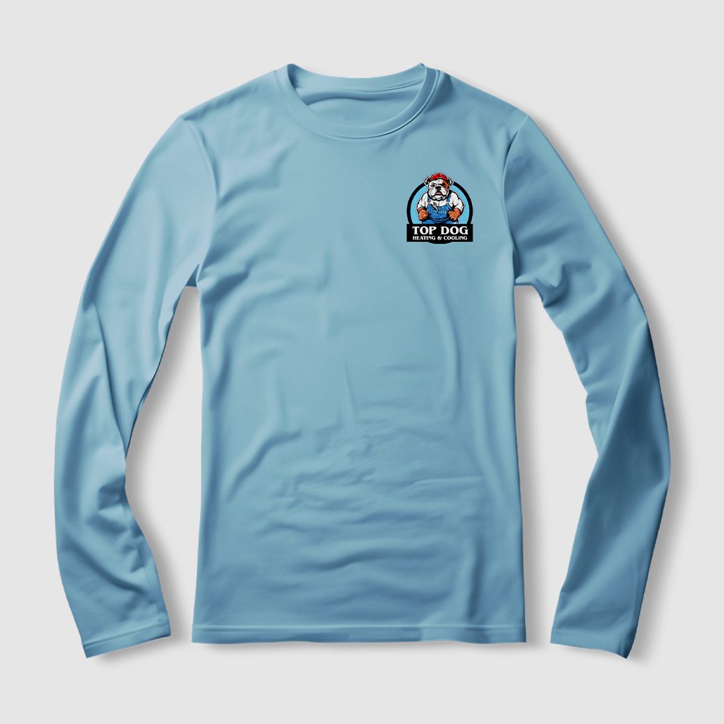 printed long-sleeve tee sample
