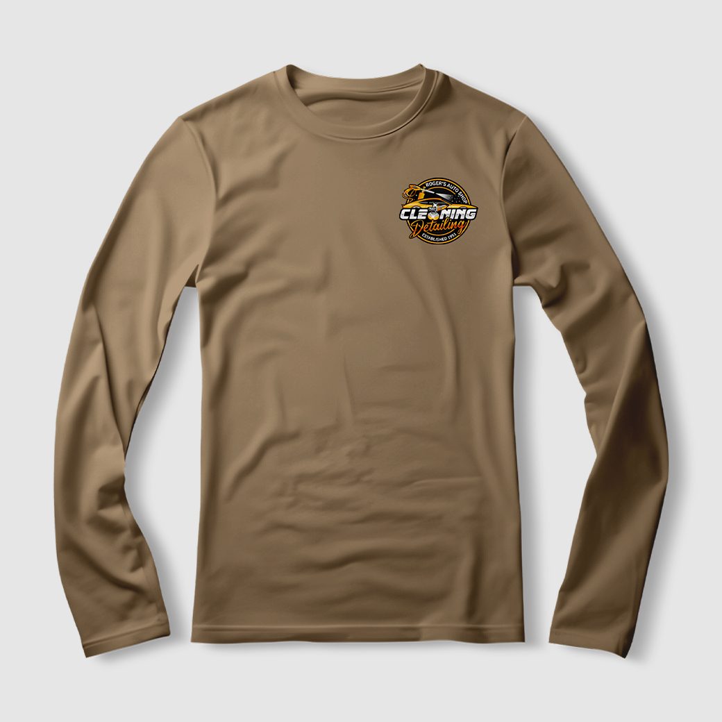 printed long-sleeve tee sample